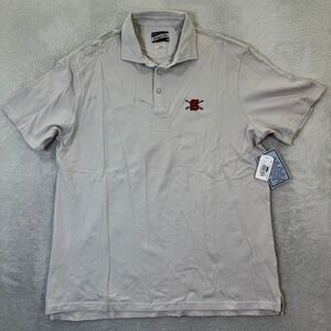 NEW Johnnie O Mens Large Hangin Out Shoreline‎ Polo Shirt S Arrows Logo Casual